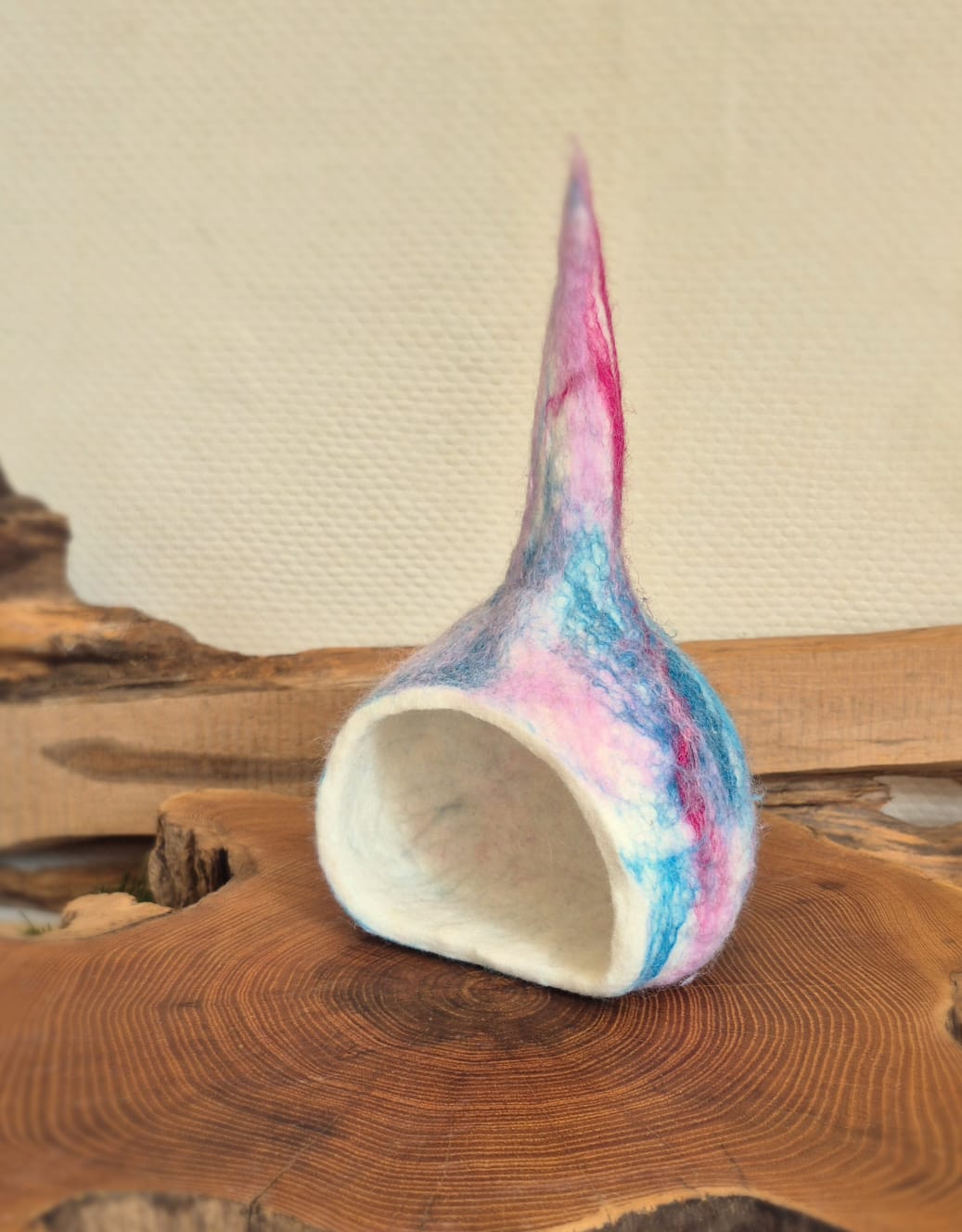 Huisje Blauw Roze voor op de Jaartafel
