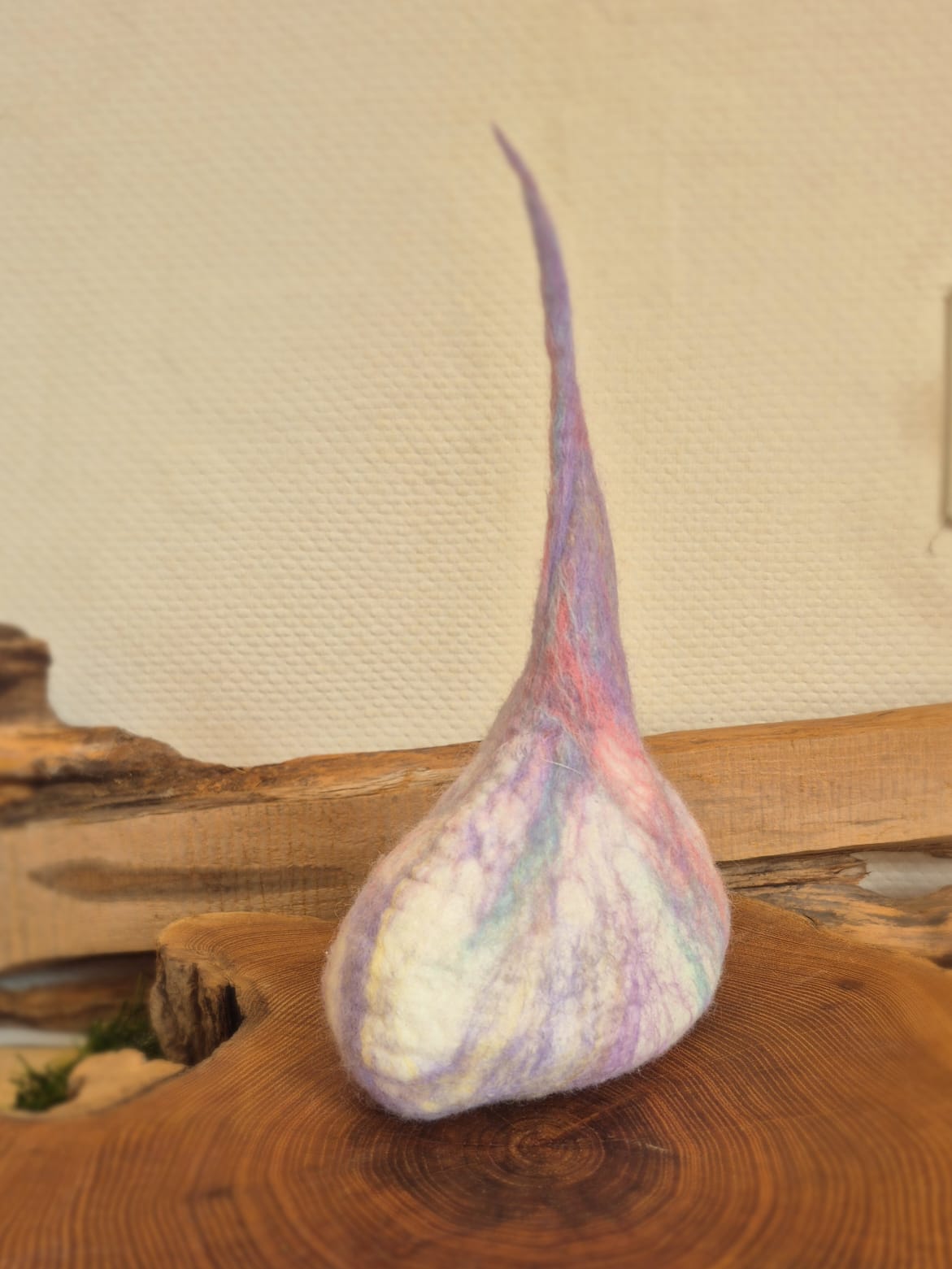 Lila Roze Huisje voor op de Jaartafel