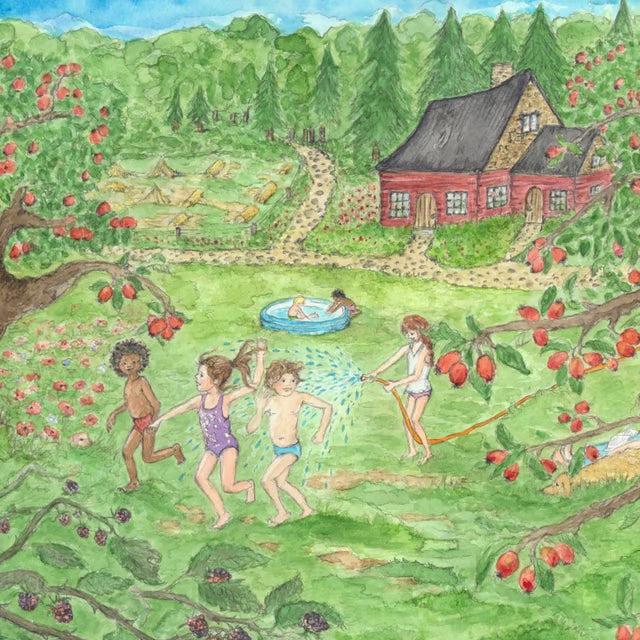 Het rode huis in de zomer (2.32)