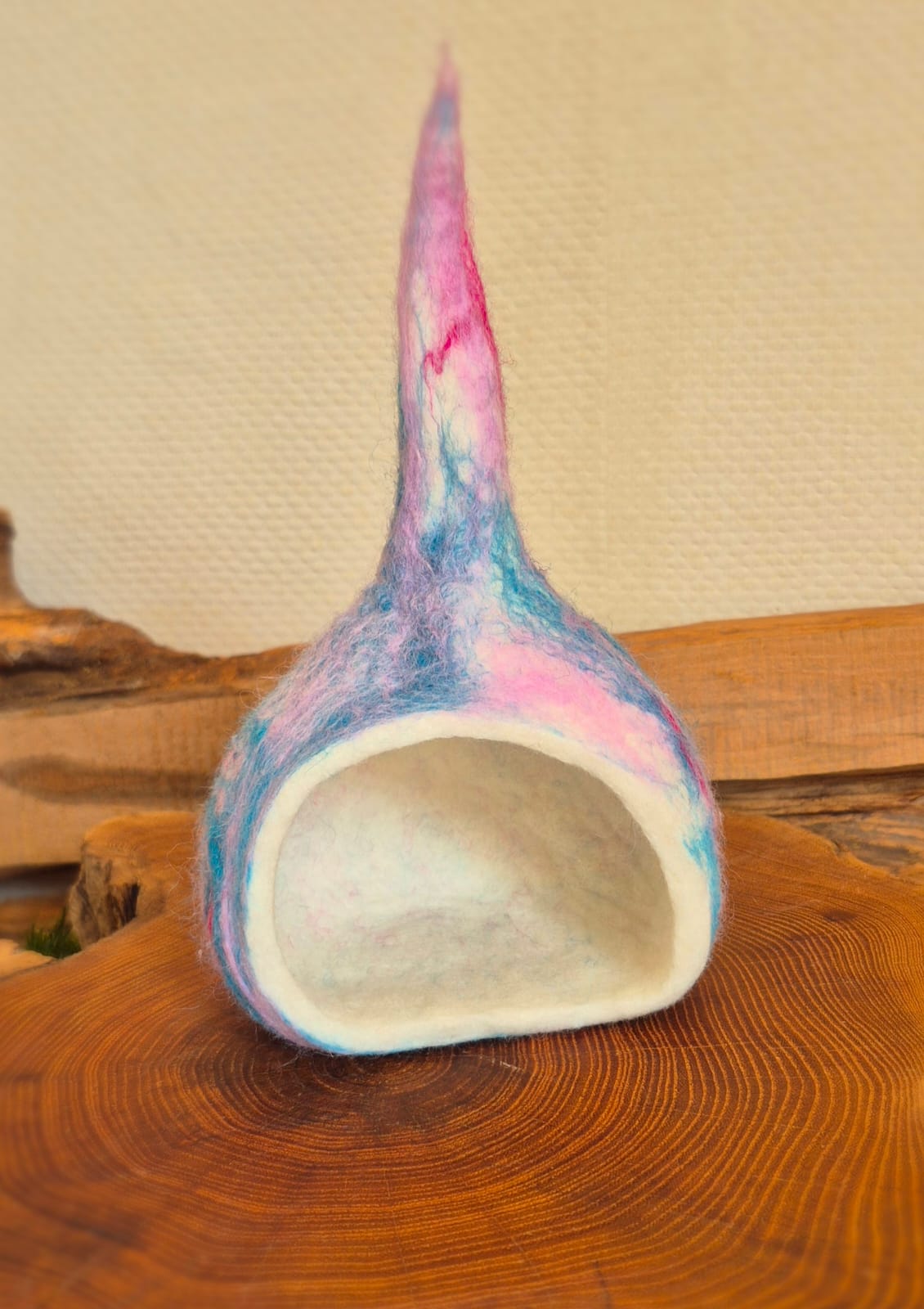 Huisje Blauw Roze voor op de Jaartafel