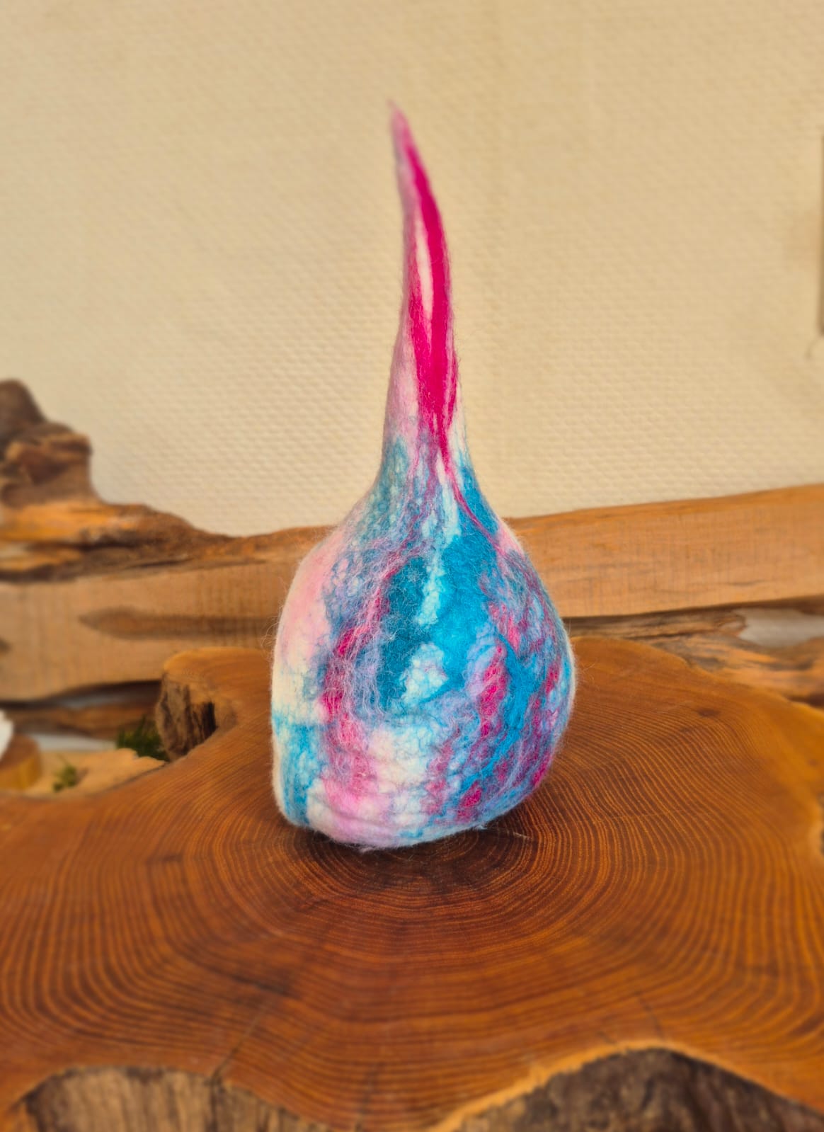 Huisje Blauw Roze voor op de Jaartafel