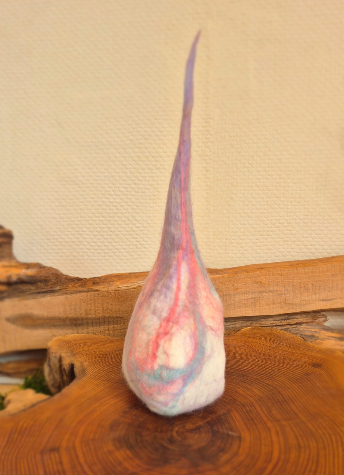 Lila Roze Huisje voor op de Jaartafel
