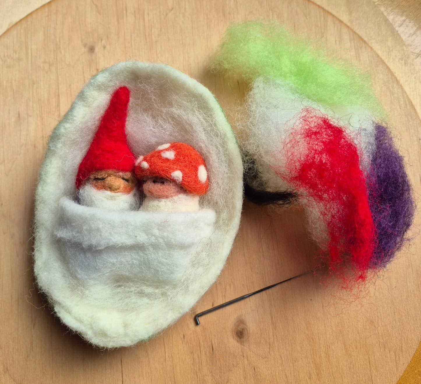 Workshop zum Thema Wollfilz