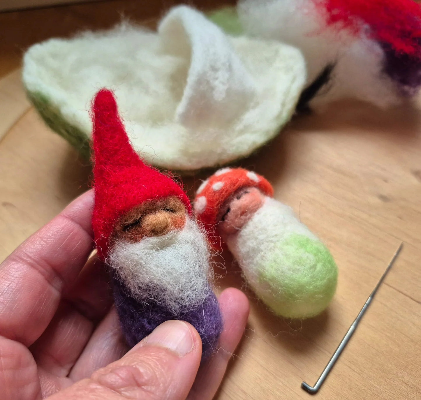 Workshop zum Thema Wollfilz