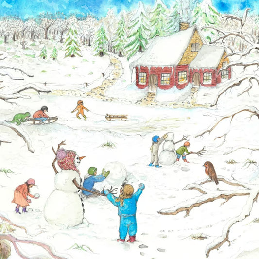 Rode huis in de winter (2.34)